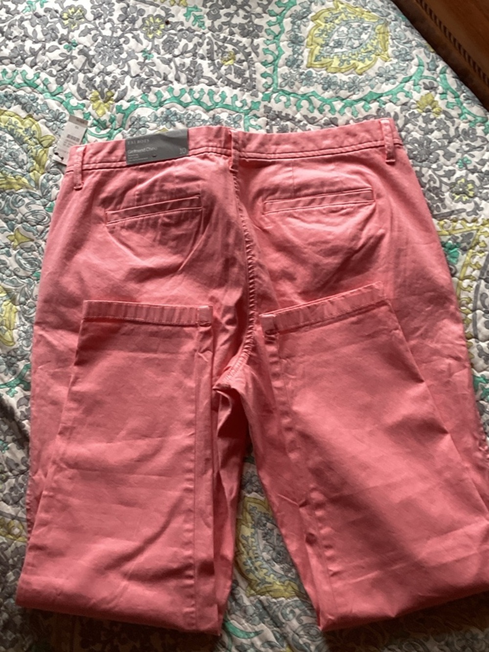 Talbots Salmon Cropped Ankle Pants